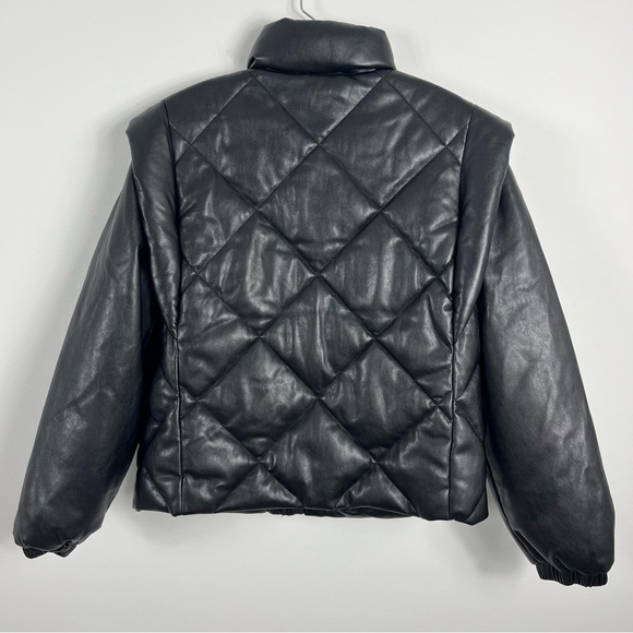 Pistola Callista Long Sleeve Puffer Jacket Vest Size Small NWT Black Noir - Picture 9 of 10